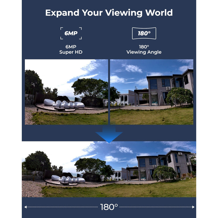 Reolink 6MP Dual-Lens Cam with 6W Solar Panel & 64GB MicroSD Card