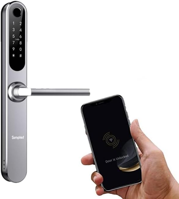 Simpled DFF-SP Double-Sided Smart Lock (Silver)