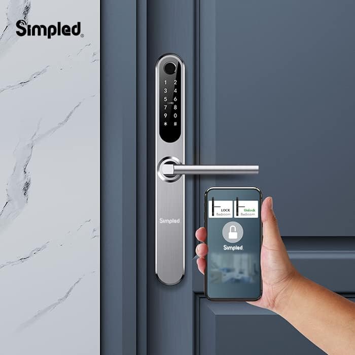 Simpled EF-SP Slim Series Smart Lock (Silver)