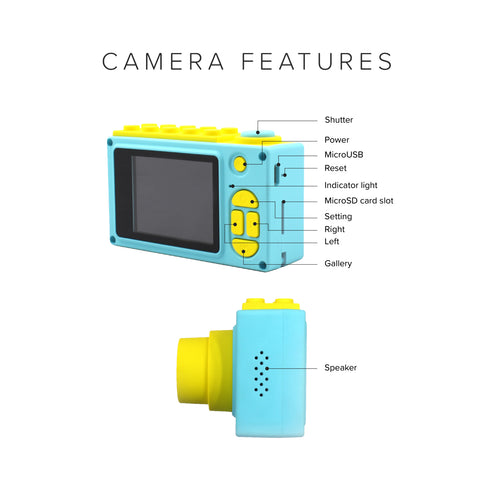 myFirst Underwater Camera 2 & Waterproof Case - Blue, 8MP