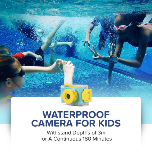 myFirst Underwater Camera 2 & Waterproof Case - Blue, 8MP