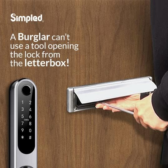 Simpled DFF-SP Double-Sided Smart Lock (Silver)