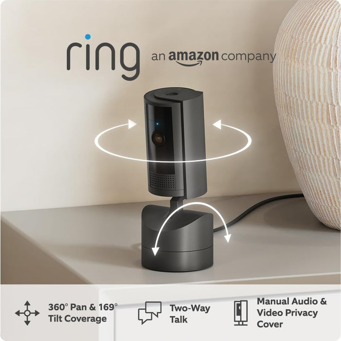 Ring All New Pan & Tilt Indoor Camera - Black