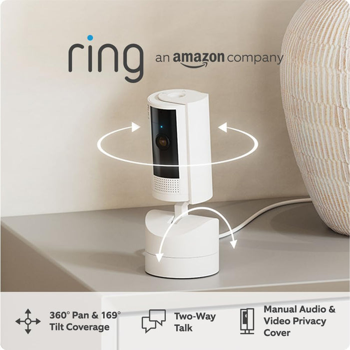 Ring All New Pan & Tilt Indoor Camera - White