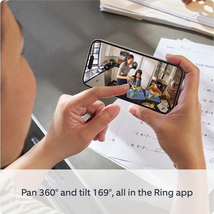 Ring All New Pan & Tilt Indoor Camera - Black