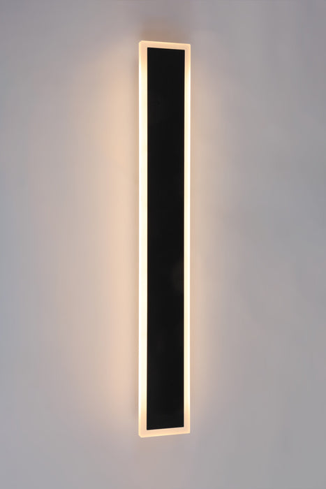SQ 60 cm 10w Integrated CCT LED Outdoor Wall Light - Black