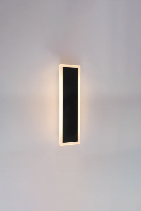 SQ 30 cm 6w Integrated CCT LED Outdoor Wall Light - Black