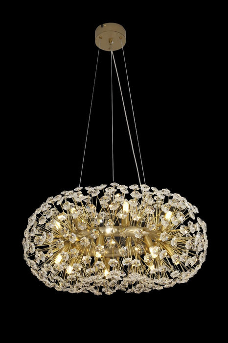 Fleur 60 Gold Crystal Chandelier