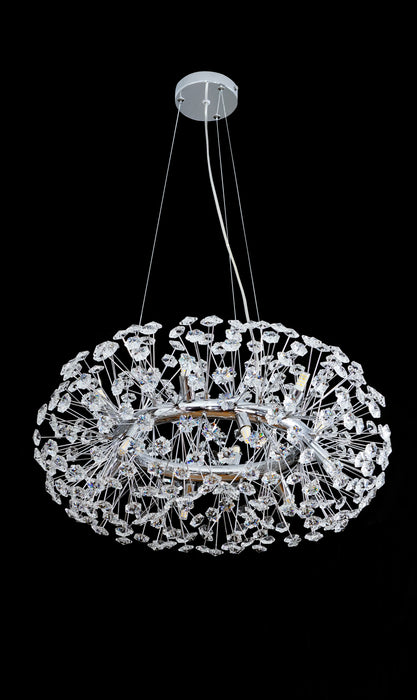 Fleur 60 Chrome Crystal Chandelier