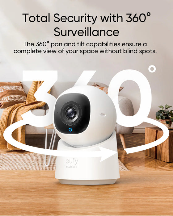 Eufy Security C220 2K Indoor Cam 360° Pan & Tilt Surveillance