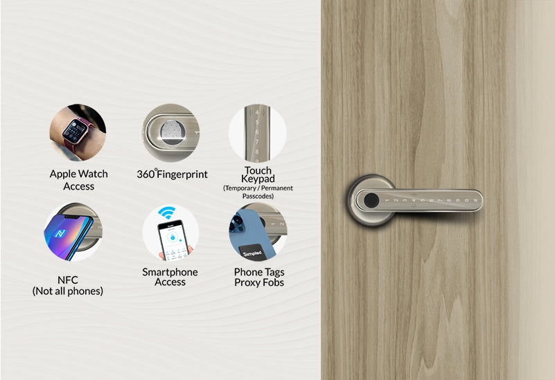 Simpled AF-SP Leverline Smart Lock (Silver)