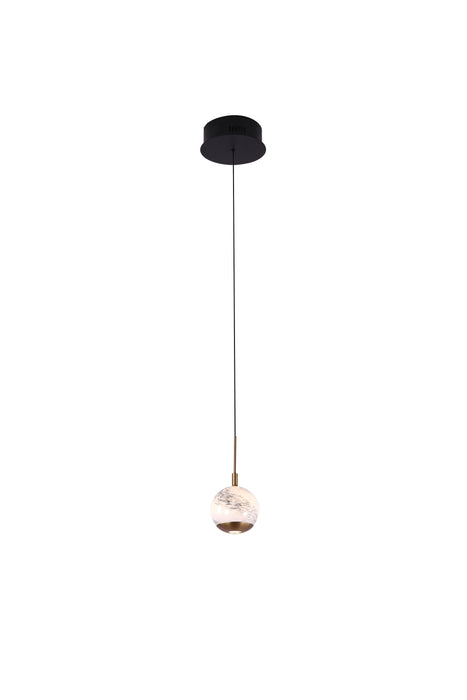 Luna Single LED Glass Pendant