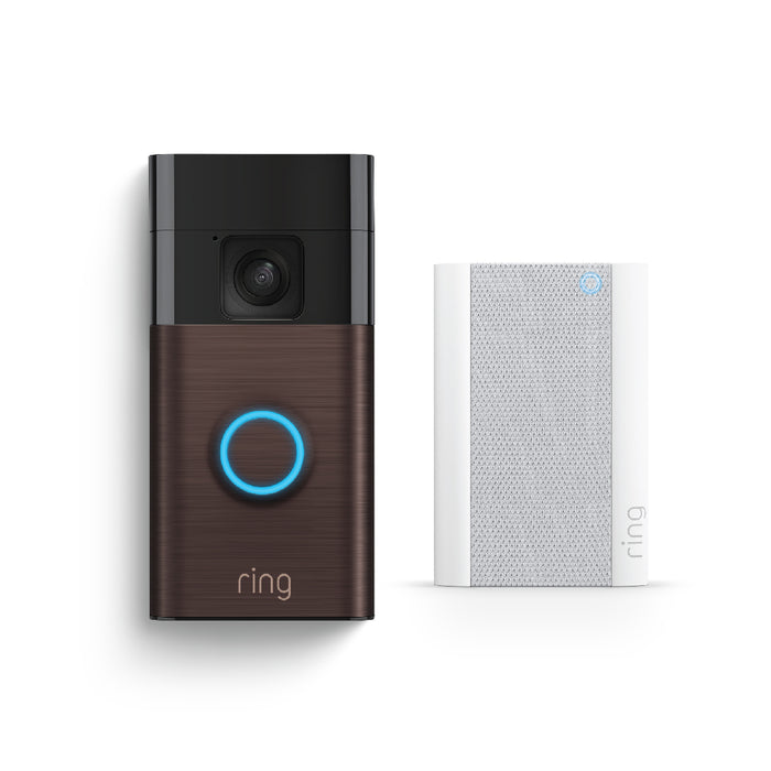 Ring New Battery Video Doorbell (Gen 3) with Chime Pro - Venetian Bronze *BUNDLE*