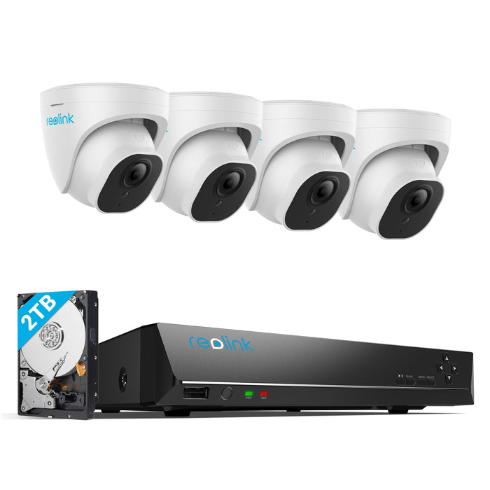 Reolink 8 Channel 10MP NVR Kit with 4 Dome Cameras