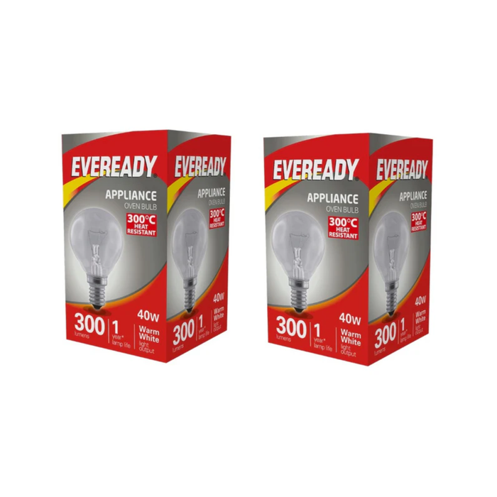 Eveready Oven Lamp 40W SES 300 °C Golf Ball