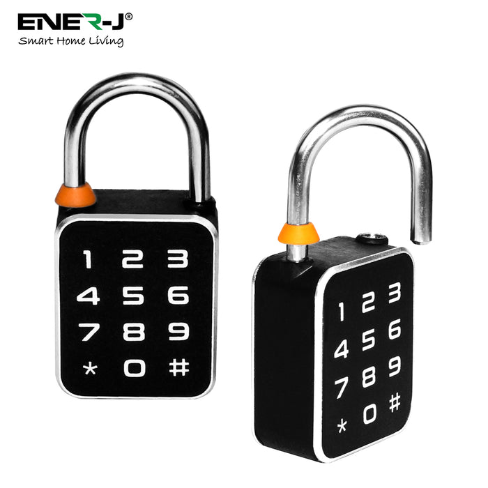 Ener J SHA5362 Smart Fingerprint & Numerical Keypad Padlock with App Control