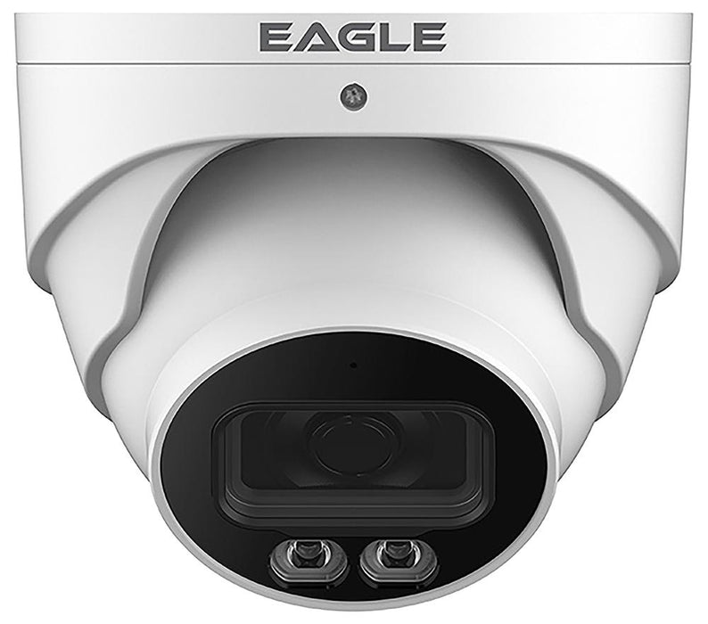 Eagle 4MP Smart Dual Illumination Full Colour IP Turret - White