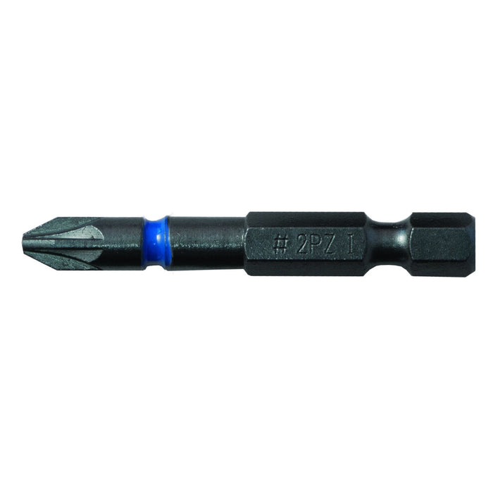 CK Tools T4560 PZ2LD Blue Steel PZ2 Impact Screwdriver Bit 50mm (Set of 3)