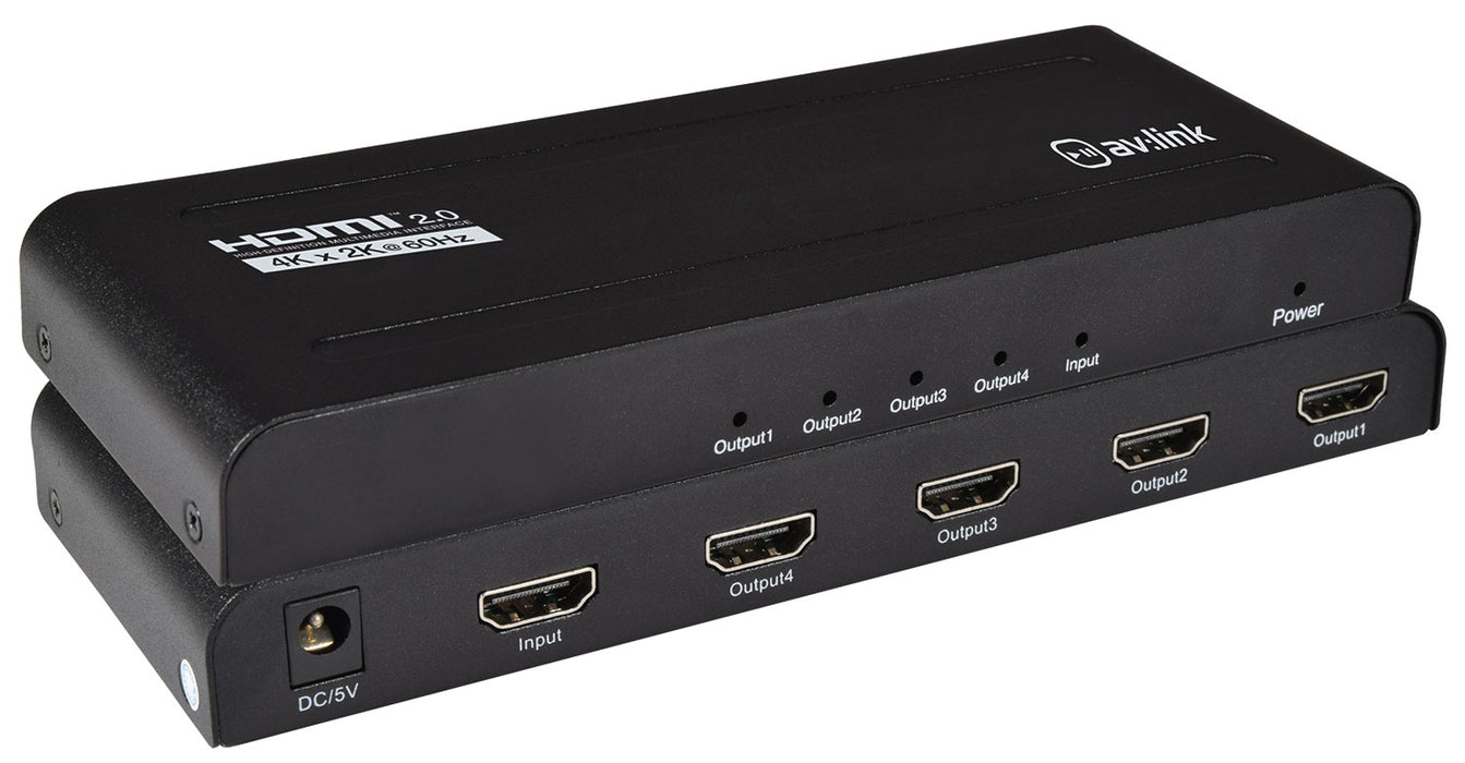 AV:LINK 4K HDMI 1x4 Splitter