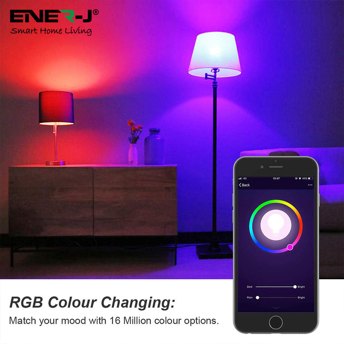 Ener J Smart WiFi Colour Changing LED Bulb 9W BC/B22