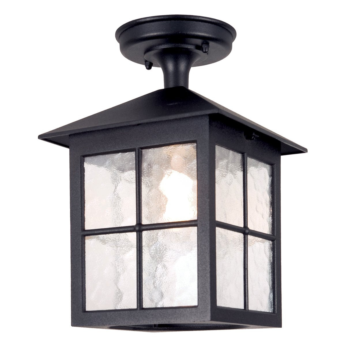 BL18A-BLACK Winchester 1 Light Outdoor Ceiling Light Black — SND