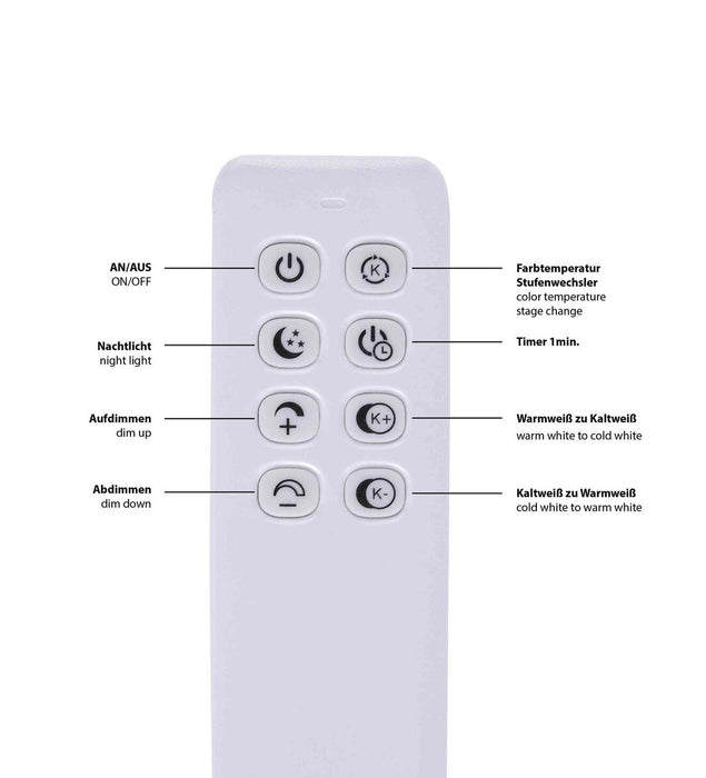 5571041 Large 2 Light LED Flush Ceiling Fitting - Colour Changing with Remote